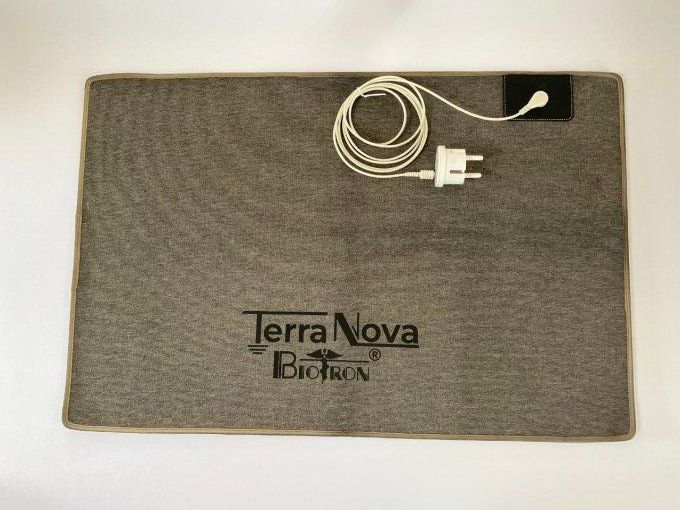 Tapis de PiedBiotron Terra Nova - 61 x 38 cm avec câble et prise EU Tapis avec fibre d'argent de mis
